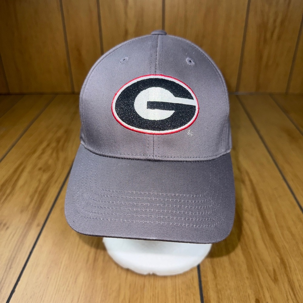 Captivating Headgear‎ Georgia Bulldogs Hat Gray Cotton Adjustable UGA hat